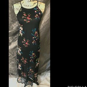 Long dress with sheer bottom. NEVER WORN!